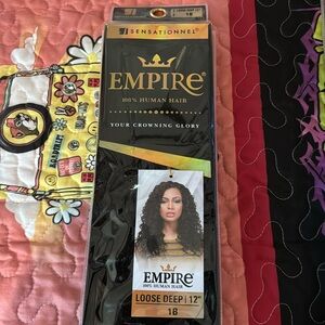 Empire 100% human curly hair 12 in.